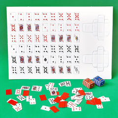 Mini Fingertip Playing Cards Portable Palm Chess Game Poker