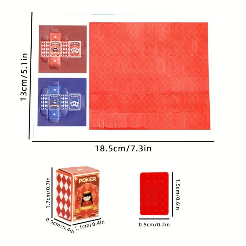 Mini Fingertip Playing Cards Portable Palm Chess Game Poker