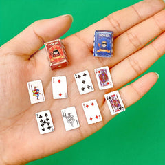 Mini Fingertip Playing Cards Portable Palm Chess Game Poker