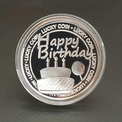 1pc Birthday Happy Birthday Engraved Coins Birthday Party Supplies