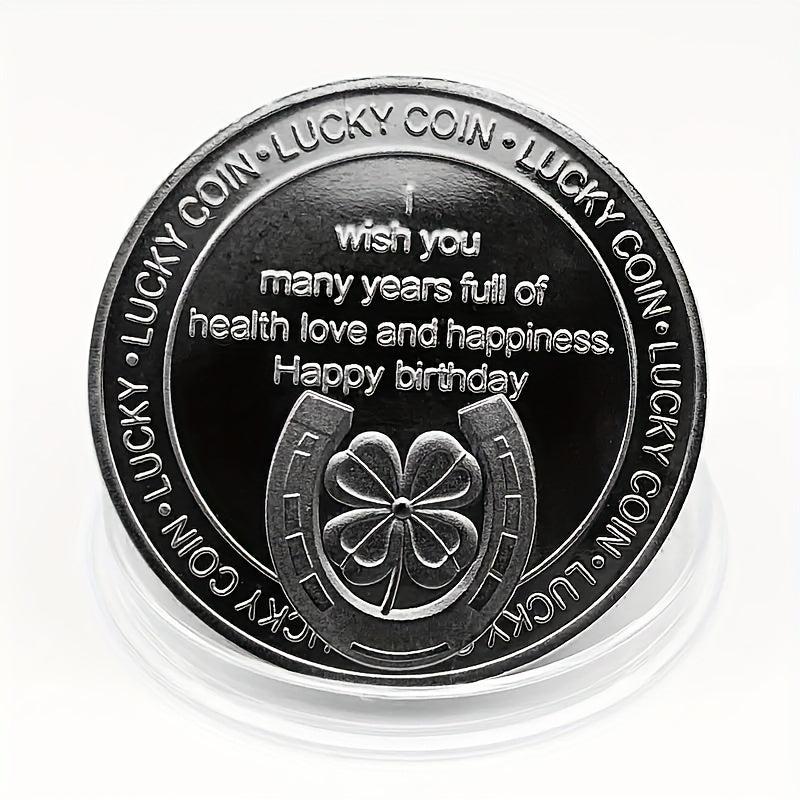 1pc Birthday Happy Birthday Engraved Coins Birthday Party Supplies