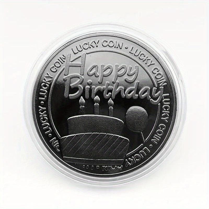 1pc Birthday Happy Birthday Engraved Coins Birthday Party Supplies