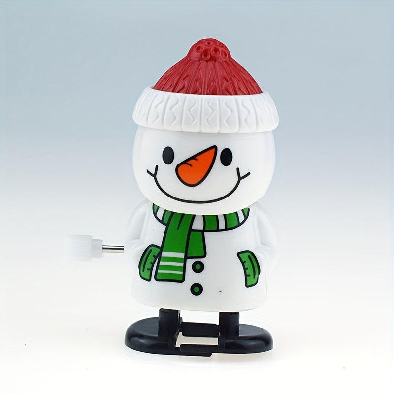 Clockwork Santa Shake His Head Walking Santa Snowman Toy Christmas Decoration