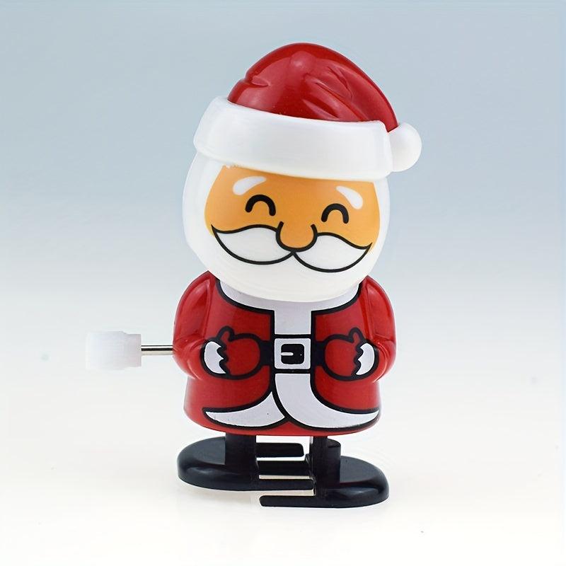 Clockwork Santa Shake His Head Walking Santa Snowman Toy Christmas Decoration