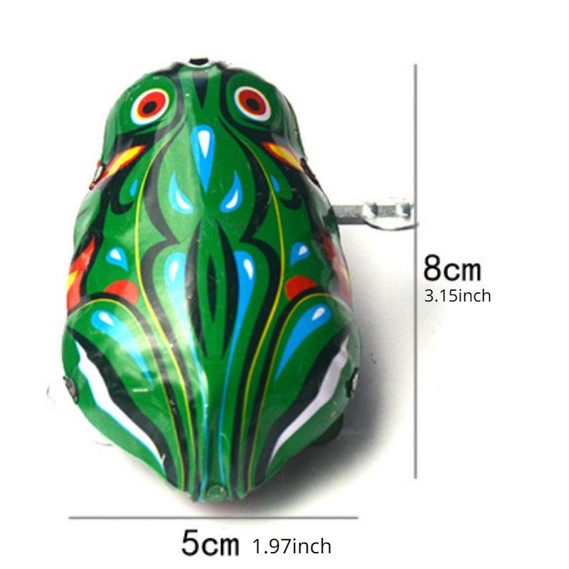 Tin Frog Nostalgic Toy Boy Gift Chain Tin Frog Toy Gift