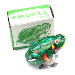 Tin Frog Nostalgic Toy Boy Gift Chain Tin Frog Toy Gift