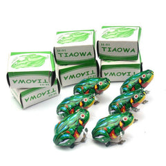 Tin Frog Nostalgic Toy Boy Gift Chain Tin Frog Toy Gift