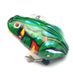 Tin Frog Nostalgic Toy Boy Gift Chain Tin Frog Toy Gift