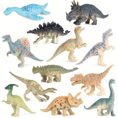Dinosaur Figures Plastic Small Dino Toy for Cake Topper Easter Eggs Filler