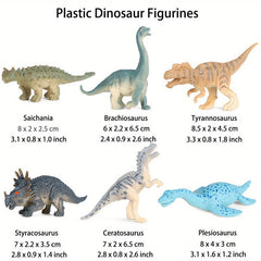 Dinosaur Figures Plastic Small Dino Toy for Cake Topper Easter Eggs Filler