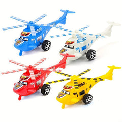 Toy Car Cartoon Airplane Pull Back Helicopter for Kids