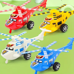 Toy Car Cartoon Airplane Pull Back Helicopter for Kids