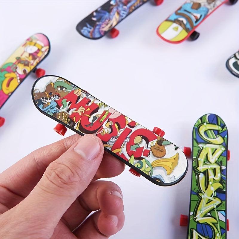 10Pcs Pack Fidget Sports Skateboard Toy Classroom Prize Party Decoration