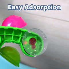 Colorful Waterwheel Bathing Sucker Shower Toy