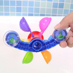Colorful Waterwheel Bathing Sucker Shower Toy