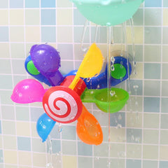 Colorful Waterwheel Bathing Sucker Shower Toy