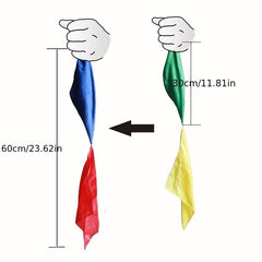 Magic Change Silk Scarf Joke Props Toys Magician Supplies Close up Magic Show