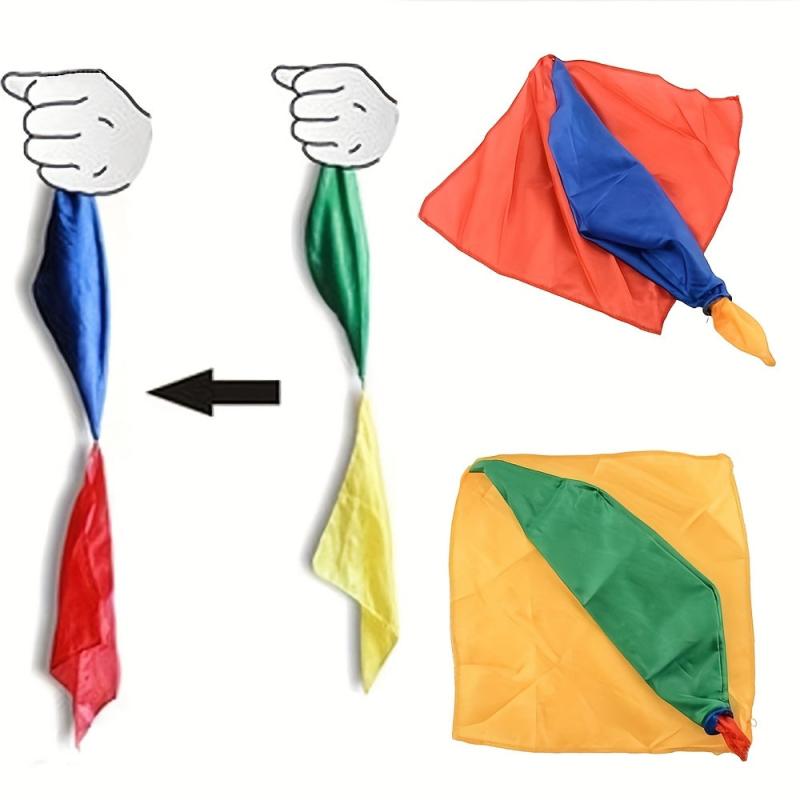 Magic Change Silk Scarf Joke Props Toys Magician Supplies Close up Magic Show