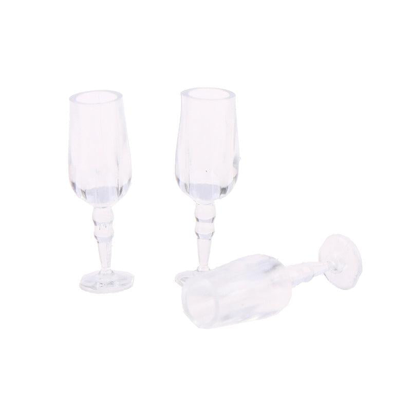 6pcs 1 12 Dollhouse Wine Glass Mini Goblet Cup Toy