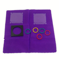 Classic Magic Coin Trick Silk Scarves Set