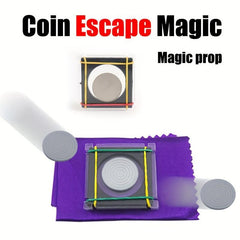 Classic Magic Coin Trick Silk Scarves Set