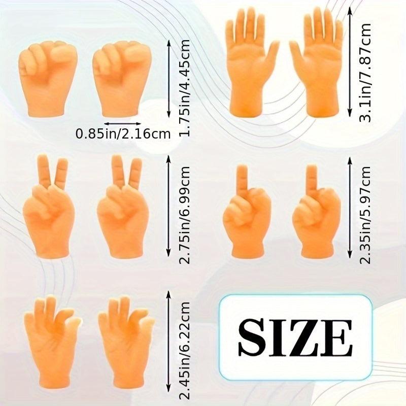 Mini Hand Finger Puppet Realistic Rubber Hand Toy