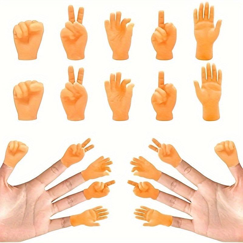 Mini Hand Finger Puppet Realistic Rubber Hand Toy