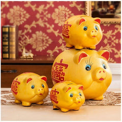 Oversized Golden Piggy Bank for Kids