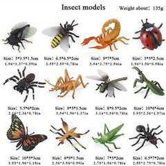 12pcs Animal Action Figures Halloween Toys