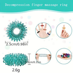 Mini Finger Massage Ring Spring Decompression Ring Random