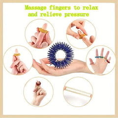 Mini Finger Massage Ring Spring Decompression Ring Random