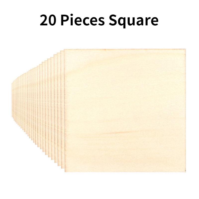 Wood Pieces for DIY Crafts Painting Staining Coasters
