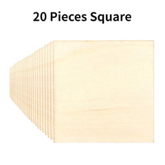 Wood Pieces for DIY Crafts Painting Staining Coasters