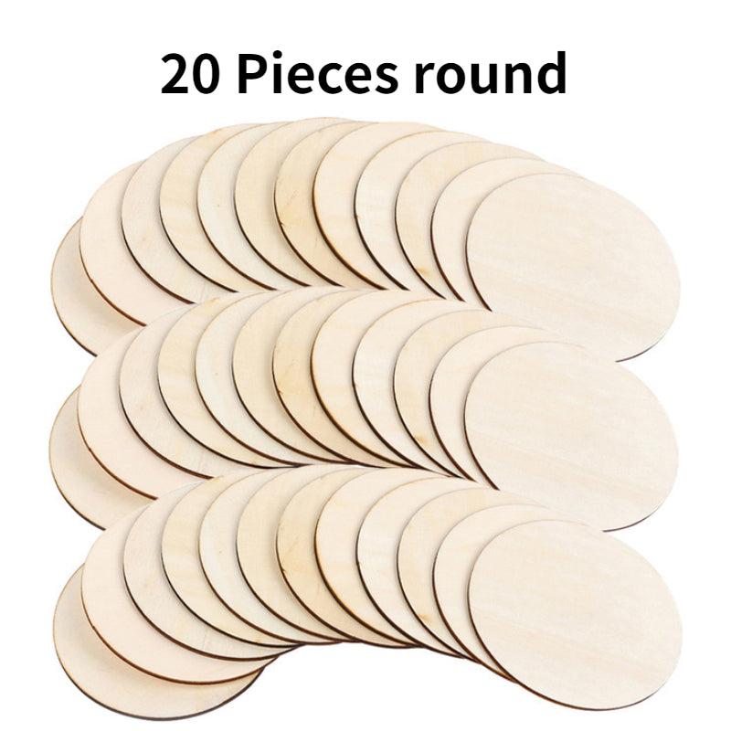 Wood Pieces for DIY Crafts Painting Staining Coasters