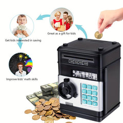 Electronic Piggy Bank Cash Coin Can ATM Bank Gift For Kids Halloween Christmas