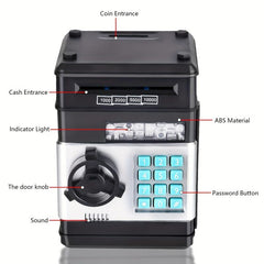 Electronic Piggy Bank Cash Coin Can ATM Bank Gift For Kids Halloween Christmas