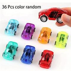 36 Pack Pull Back Race Car Party Favors For Boys Mini Toy Cars Kids Vehicle Set
