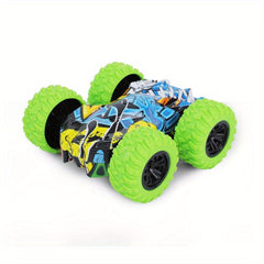 Inertial Car 4WD Toy Safety Crash Proof Double Sided Stunt Car