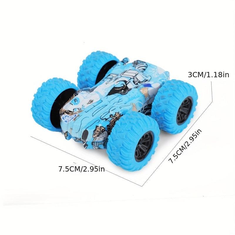 Inertial Car 4WD Toy Safety Crash Proof Double Sided Stunt Car