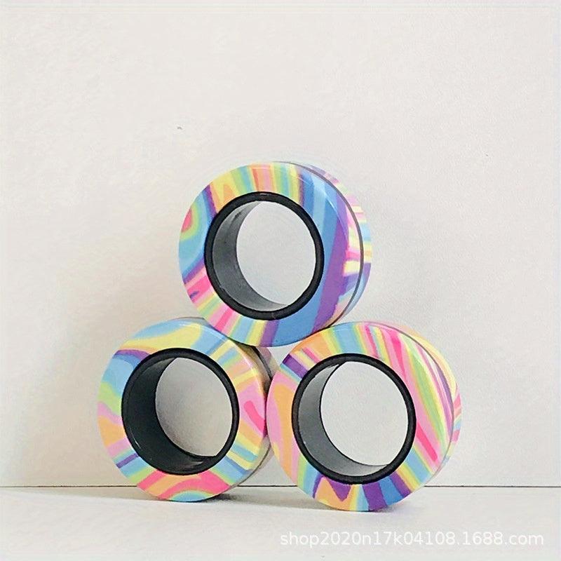 Magnetic Fidget Spinner Bracelet Ring Toy Office Decompression