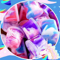 8pcs Unicorn Slime Party Favor For Kids & Adults Stress Relief