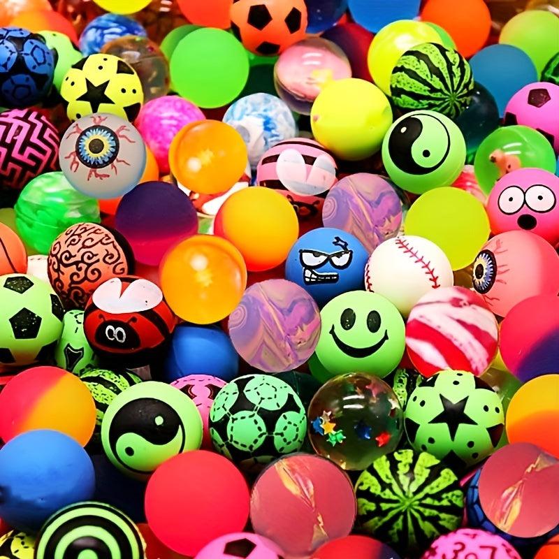 15pcs 32mm Bouncy Balls for Kids Birthday Parties, Bag Fillers, Cat Toys