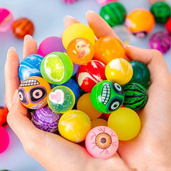 15pcs 32mm Bouncy Balls for Kids Birthday Parties, Bag Fillers, Cat Toys