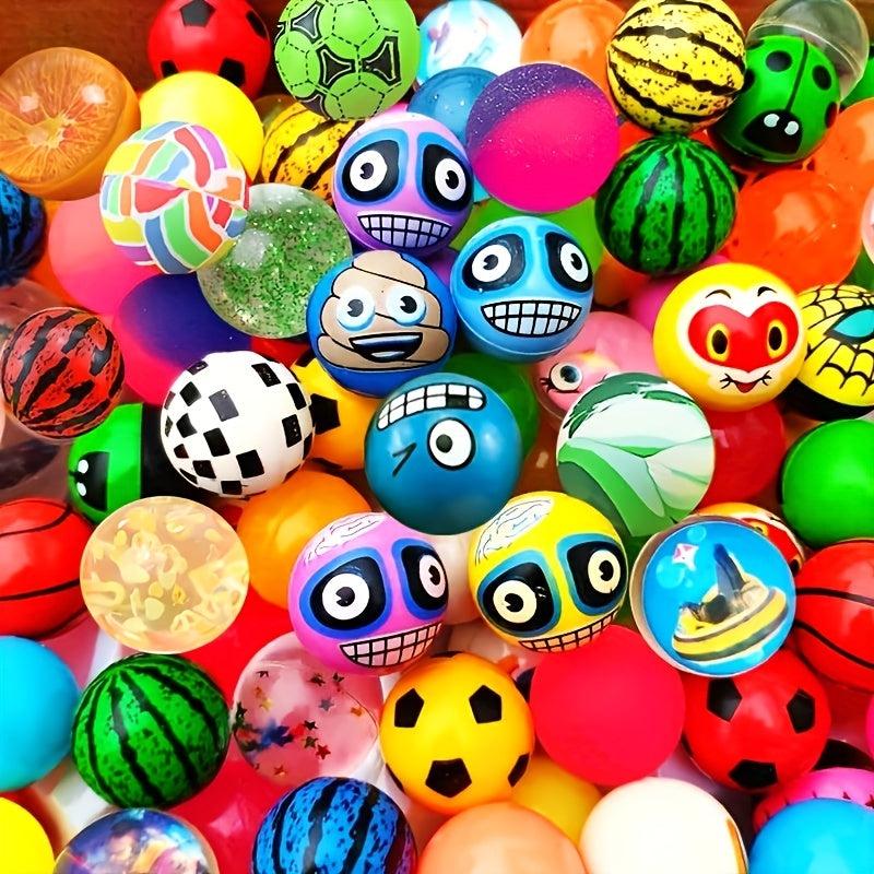 15pcs 32mm Bouncy Balls for Kids Birthday Parties, Bag Fillers, Cat Toys
