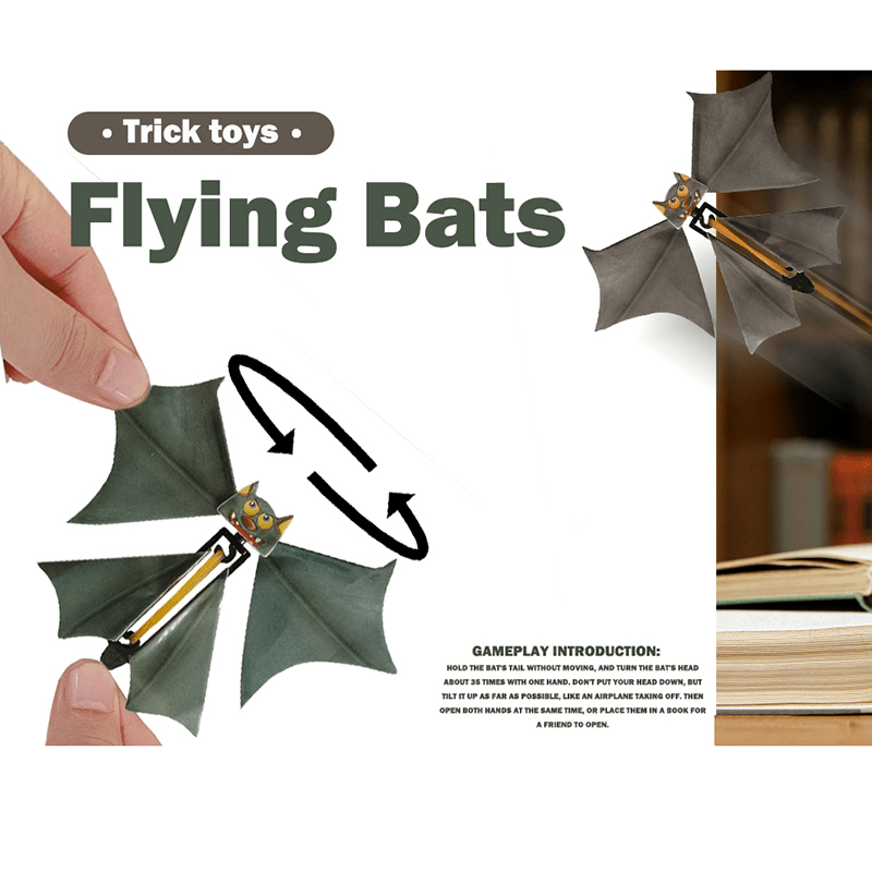 5PCS Magic Bat Flying Bat Hand Transformation Fly Butterfly Magic Props