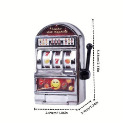 Mini Spin Machine Slot Machine Fruit Machine Palm Game Key Chain Toy Gift