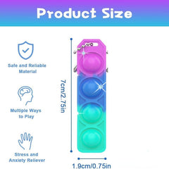 30pcs Mini Pop Keychain Fidget Toys Bulk Silicone Pop Bubble Hand Toys