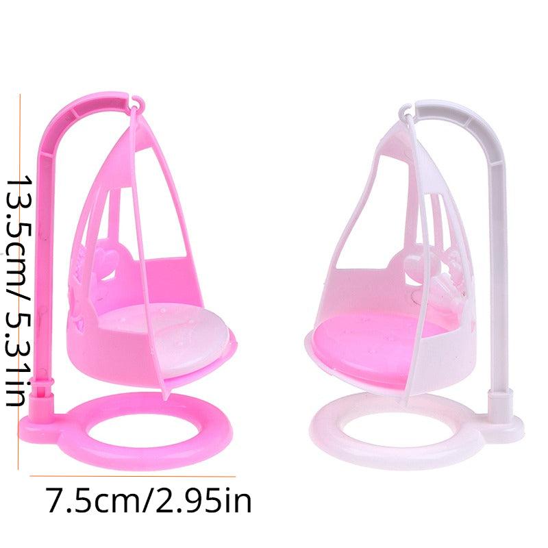 Mini Dollhouse Swing Chair Girl Doll Furniture Toys Doll House Decoration