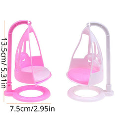 Mini Dollhouse Swing Chair Girl Doll Furniture Toys Doll House Decoration