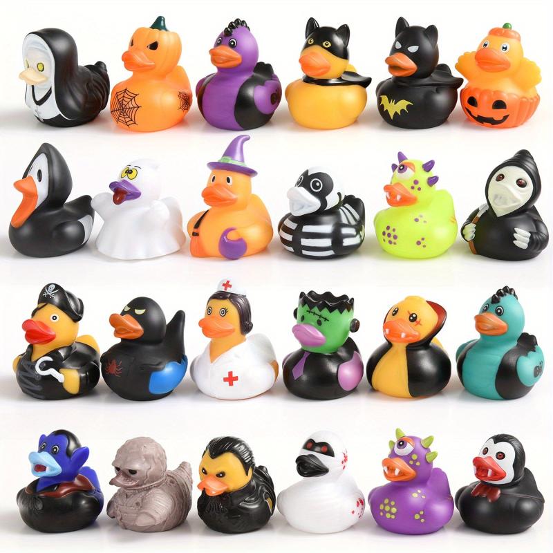 24pcs Halloween Party Favors Rubber Ducks for Kids & Baby Showers
